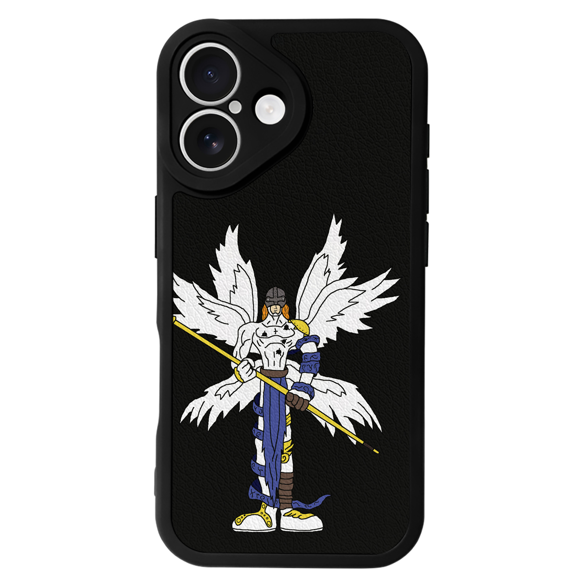 （画像用） Digimon デジタルモンスター/デジモン 【iPhone 16シリーズ対応】シリコンスマホケース（レザー調） 材質：シリコン